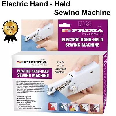 £8.85 • Buy Mini Electric Hand Held Sewing Machine Portable Cordless Travel Craft 41382c