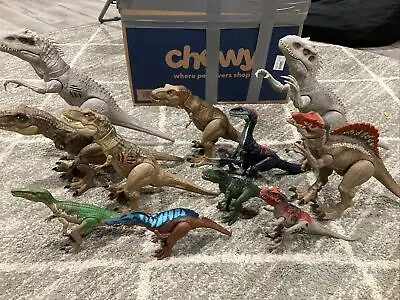 Jurassic World Park Huge Toy Lot Of 11 Dinosaur Figures • $125