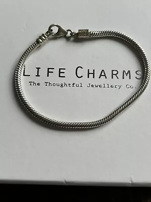 Chamilia Sterling Silver Lobster Clasp Bracelet 17.5CM • £20