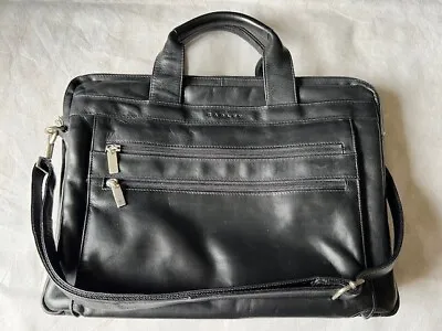 Radley Black Leather Briefcase Laptop Bag • £39