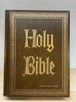 Vtg 1971 Holy Bible King James Version Reference Omega Leather Cover • $15