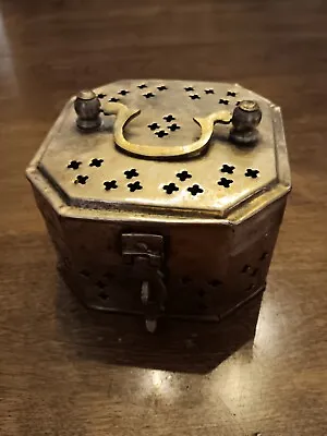Hinged Metal Trinket Box • $5