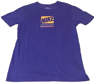 Nike Swoosh Purple And Orange Shadow Box Spellout Size Small Unisex • $22