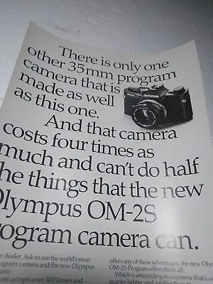 1980s Print Ad Olympus OM-2S Camera 6.5x10  Flipside Marklin Mini Club Train Set • $13.05