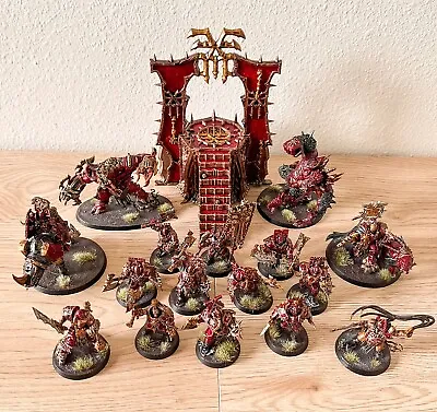 Warhammer Chaos Daemons - Painted Blades Of Khorne Army - BoxedUp (110) • $40.17