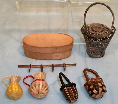 Vintage Miniature Baskets Plus XIII Lot Of 7 No Res • $4.99