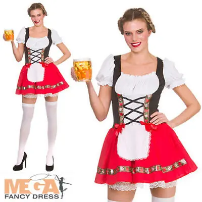 £17.49 • Buy Bavarian Beer Maid Ladies Fancy Dress German Oktoberfest Womens Adults Costume