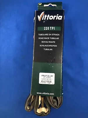 New Vittoria 220 Tpi Road Race All Black Tubular Tire  Rally 23-28  Cycling Tyre • $39.99