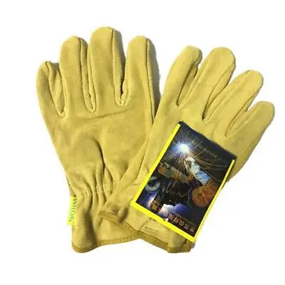 £13.91 • Buy Pair Lightweight  Mig Welding Heat Resistant Work Gloves Leather Yellow
