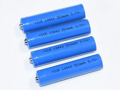 4x AAA Triple A Batteries Rechargeable 3.7V 10440 Li-ion For LED Flashlight Toy • $11.99