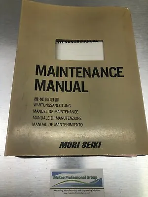 Mori Seiki Maintenance Manual - MMD-CENV4000-A0E • $50