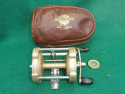 Vintage  Gildex  Level Wind Reel By J.w. Young In Original Real Leather Case. • £37.50