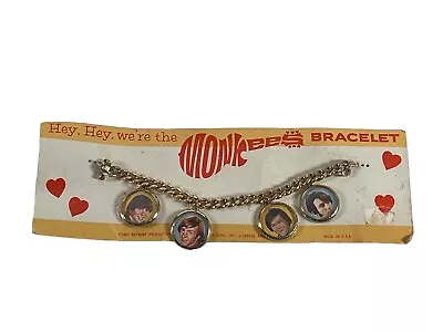 The Monkees Original Charm Bracelet On Original Card ~ 1967 Raybert Productions • $49