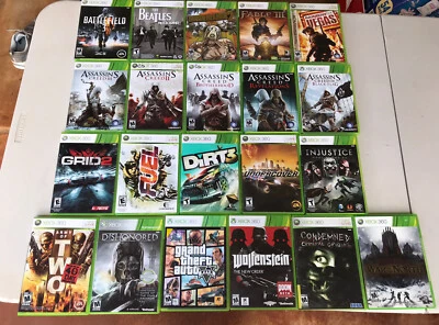 $100 • Buy Lot Of 21 Xbox 360 Games Assassins Creed GTA Assassins Creed Fable Good Titles