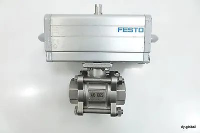 DAPS-0060-090-R-F04 Used Festo Semi-rotary Drive Valve 1.4408-CF8M DN25-1 • $299.95