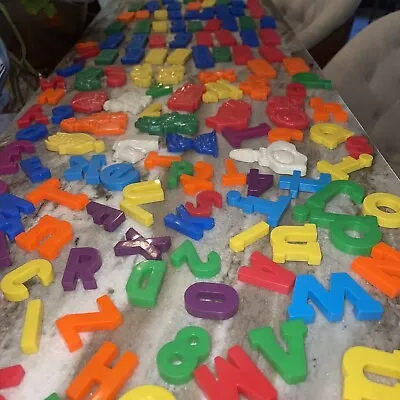 VINTAGE FISHER PRICE WORD PICTURE Letters Numbers REFRIGERATOR MAGNETS Huge LOT • $26.68