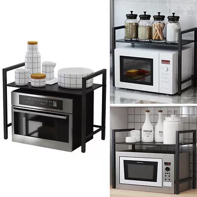 Microwave Oven Stand Rack Holder Shelf Kitchen Organizer Storage Spice Rack • £16.94