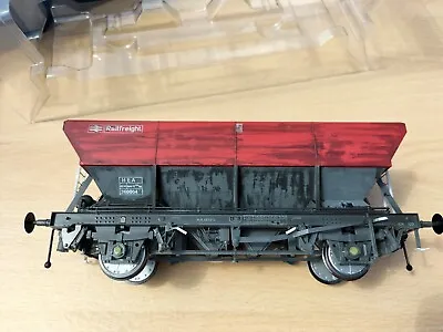 £74 • Buy O Gauge Boxed Dapol BR Railfreight MGR HEA Coal Hopper Wagon *PRO WEATHERED LOOK