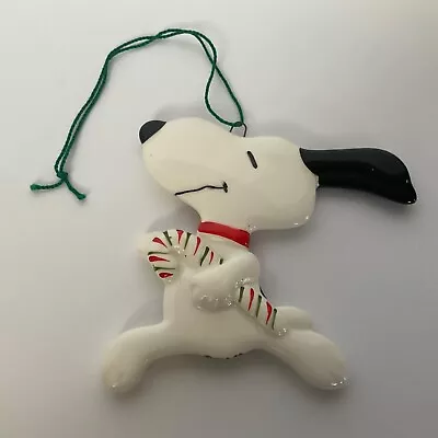 Vintage Snoopy Peanuts Porcelain Christmas Ornament United Features Syndicate • $49.99