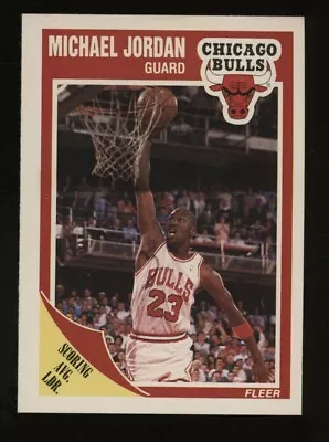 1989 Fleer Basketball #21 Michael Jordan Chicago Bulls HOF • $1.77