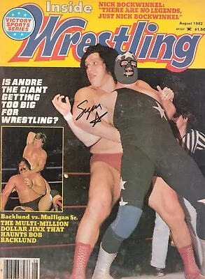 AM318  Masked Superstar Signed Vintage Wrestling Magazine  /COA • $40