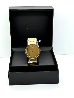 Movado Sapphire Gold-Tone Steel PVD Watch 39mm 0607180 • $1495
