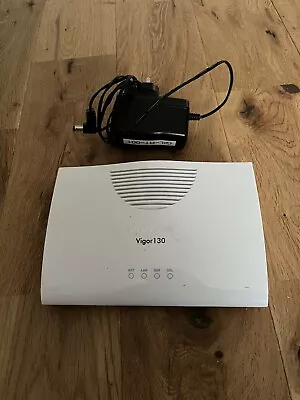 Draytek Vigor 130 ADSL2+/VDSL2 (FTTC/BT Infinity) Ethernet Modem PPPoE Bridge • £10