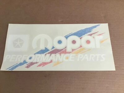 $22 • Buy Chrysler Oem Vintage Mopar Performance Parts Decal White 7 X15 