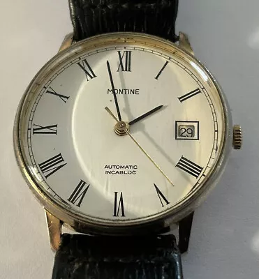 Vintage ‘Montine’ Gents Automatic Watch • $74.67