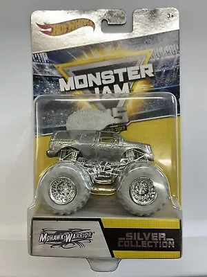 Hot Wheels Monster Jam 25th Anniversary Silver Collection Mohawk Warrior #2 • $19.99