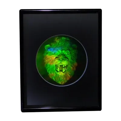 3D Lion Head Hologram Picture(FRAMED) Collectible EMBOSSED Type Film • £43.38