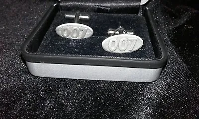 £6 • Buy Boxed 007 Pewter Metal Cufflinks