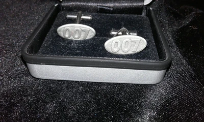 £6 • Buy Boxed 007 Pewter Metal Cufflinks