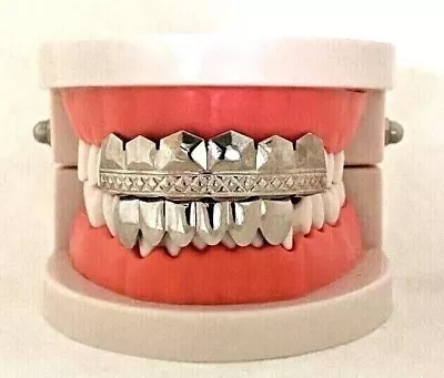 Suicide Squad Joker Silver Mouth Teeth Grills Grillz Deluxe Movie Pro Set+ Molds • $15.99