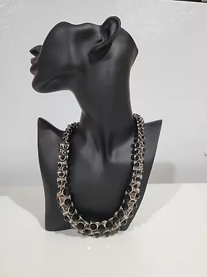 Zara Black Glass Necklace • $40