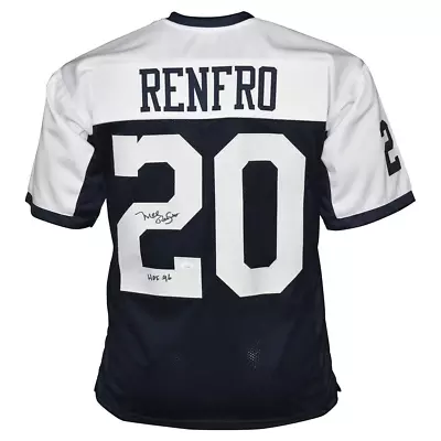 Mel Renfro Signed HOF 96 Inscription Dallas Pro Thanksgiving Football Jersey (JS • $60.95