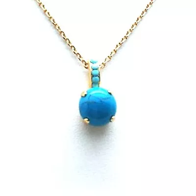 Mariana Necklace Pendant Dainty Howlite Turquoise Mineral My Treasures Coll. • $80