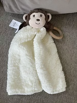New!! MONKEY Security Blanket / Lovey 13  Plush Toy By Mud Pie • $18.99