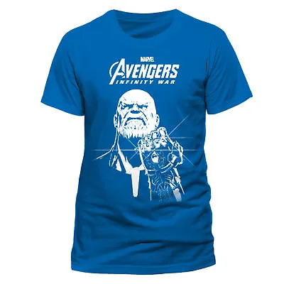 Marvel Comics: Avengers Infinity War - Thanos Infinity Gauntlet Blue T-shirt • £10.99