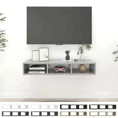 Wall Shelf Cabinet Floating Shelf Chipboard 102x30x17cm Multi Colours VidaXL • £27.99