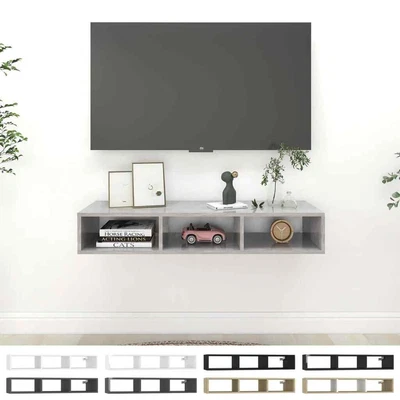 Wall Shelf Cabinet Floating Shelf Chipboard 102x30x17cm Multi Colours VidaXL • £27.99