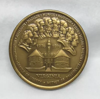 $10 • Buy VA Independence Bicentennial 1776-1976 Cradle Of Liberty Medal/Coin