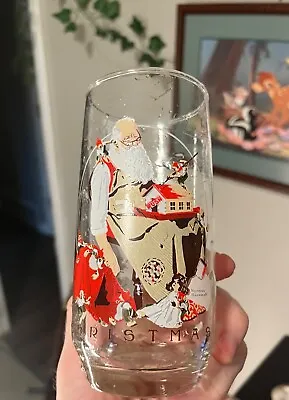 Coca-Cola Christmas Glass SANTA BY NORMAN ROCKWELL 1922 Repro 14oz.  • $18