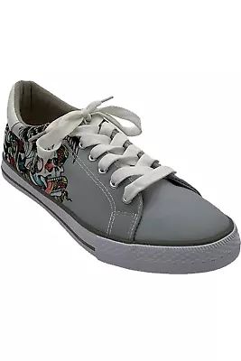 Ed Hardy Men's Lace-Up Sneakers Heart White • $37.99