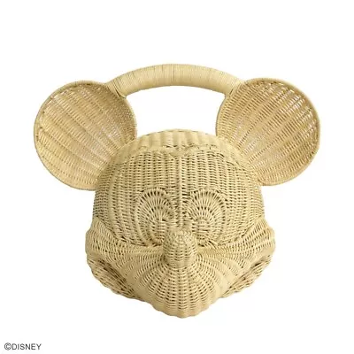 Disney Mickey Mouse Rattan Basket Bag Japan Limited • $629.69