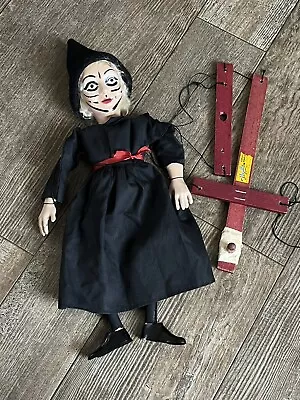 Vintage HAZELLE'S AIRPLANE CONTROL MARIONETTE PUPPET DOLL Witch Salem Tangled • $224.49