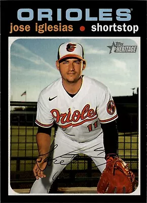 (10) 2020 Topps Heritage High JOSE IGLESIAS Base Card Lot (x10) Orioles #560 • $1