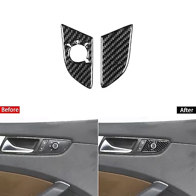 Real Carbon Fiber Power Mirror Adjustment Panel Cover For VW Passat NMS B7 12-19 • $14.39