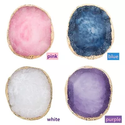 Resin Agate Plate Nail Art Palette Gel Display Makeup UV Polish Mixing Jewelry • $5.04