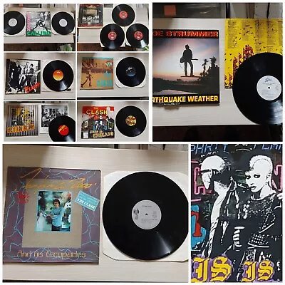 The Clash Job Lot Albums  Futura 2000 Joe Strummer Earth Quake See Pics • $186.50